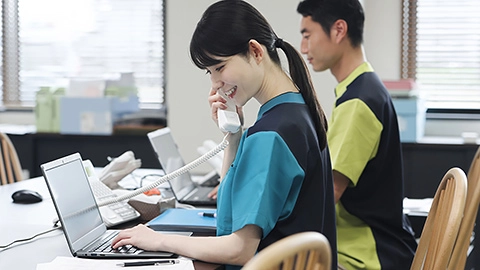 看護業務を支える事務スタッフ